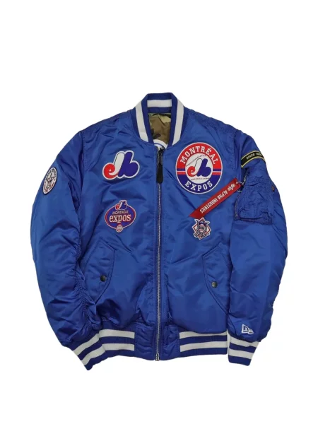 Reversibil geacă bomber New Era Cap albastru