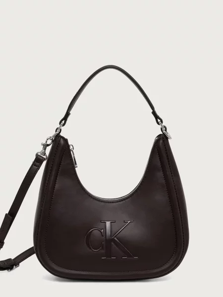 Calvin Klein Geantă de umăr BOLD închis maro