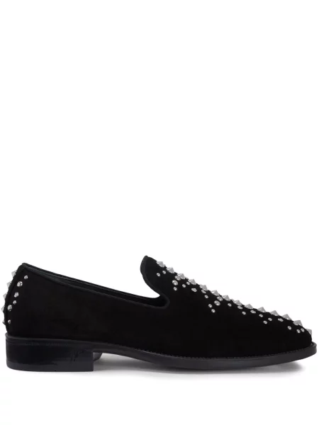 Pantofi loafer Giuseppe Zanotti cu tepi negru