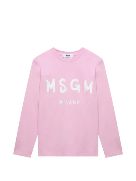 Tricou Msgm cu imagine lung roz