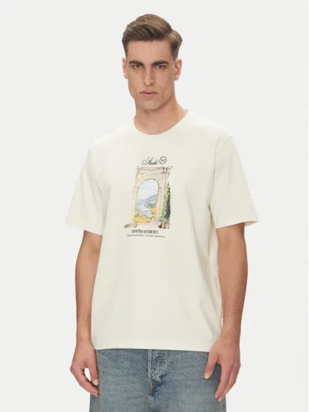 Тениска Jack&jones бежово