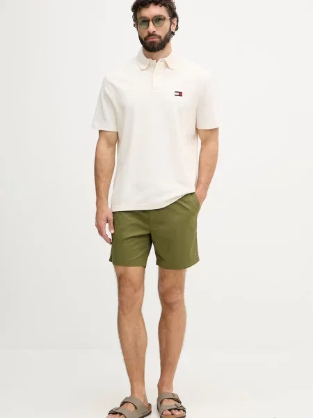 Tricou polo Tommy Hilfiger bej