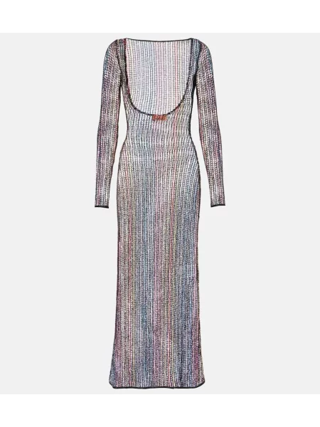 Rochie maxi Missoni transparente de costum
