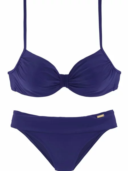 LASCANA Bikinis tamsiai violetinė