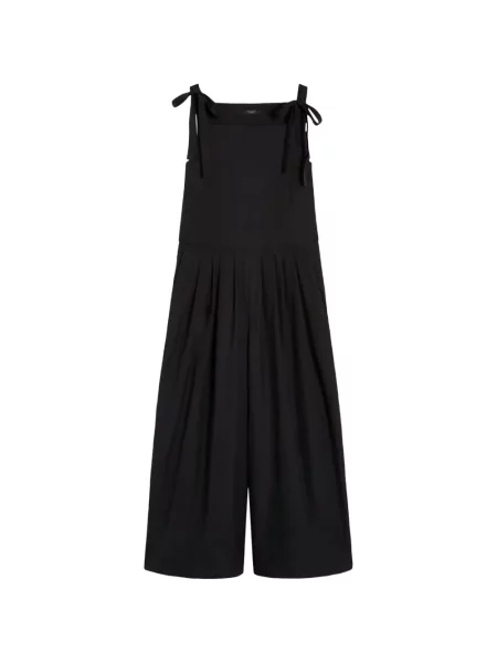 Salopetă Weekend Max Mara cu legături cu bretele negru