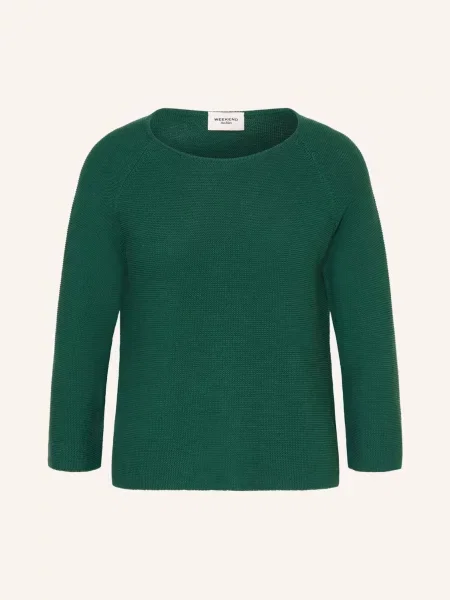 Weekend Max Mara Svetr Addotto S Rukávy tmavě zelená