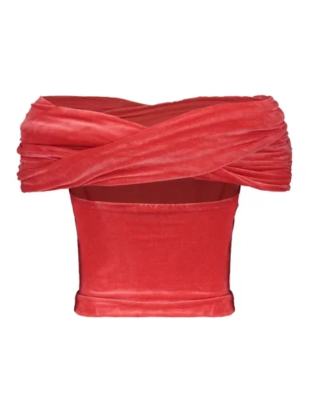 Bluzka Alberta Ferretti elegancka czerwona