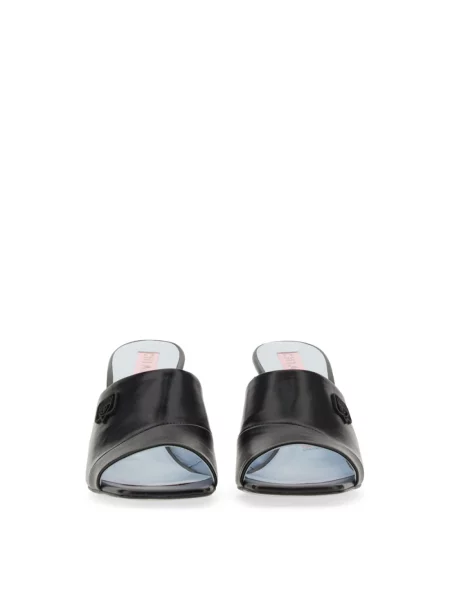 Klapki Chiara Ferragni Collection skórzane czarne