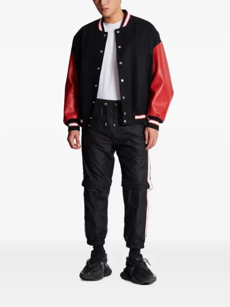 Pantaloni Balmain alergare negru