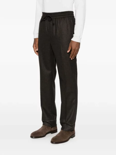Pantaloni Brioni cu cordon maro