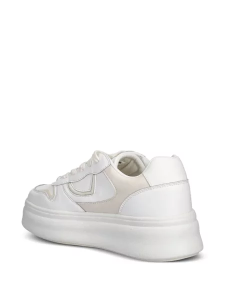 Sneakerși Blauer din piele alb