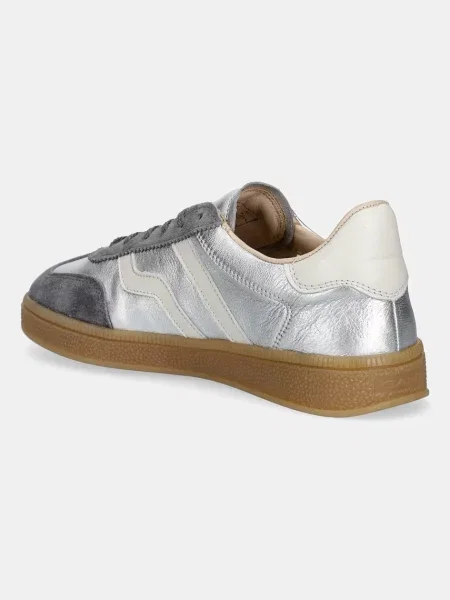 Gant sneakers din piele Cuzima argintiu