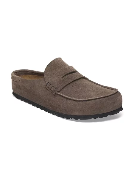 Birkenstock Natikači iz semiša Birkenstock Naples Wrapped LEVE siva