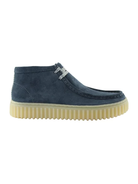 Botki Clarks zamszowe niebieskie