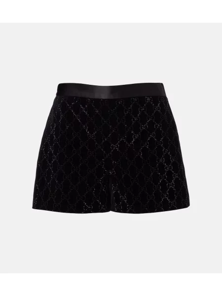 Szorty jeansowe Gucci czarne