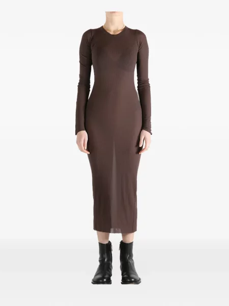 Lung rochie midi Rick Owens maro