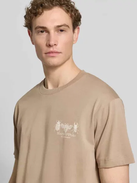 T-shirt o kroju relaxed fit z czystej bawełny Marc O'polo