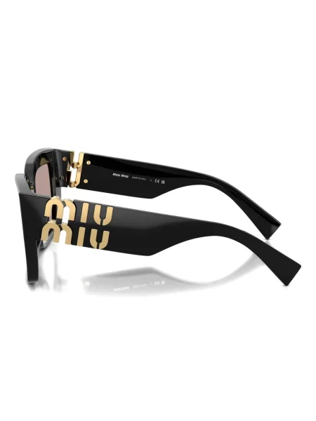 Ochelari de soare pătrați Miu Miu Eyewear negru