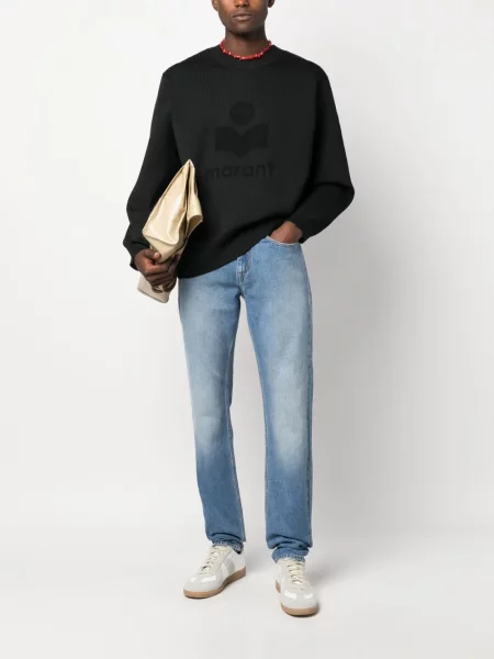 Briaunotas megztinis Marant juoda