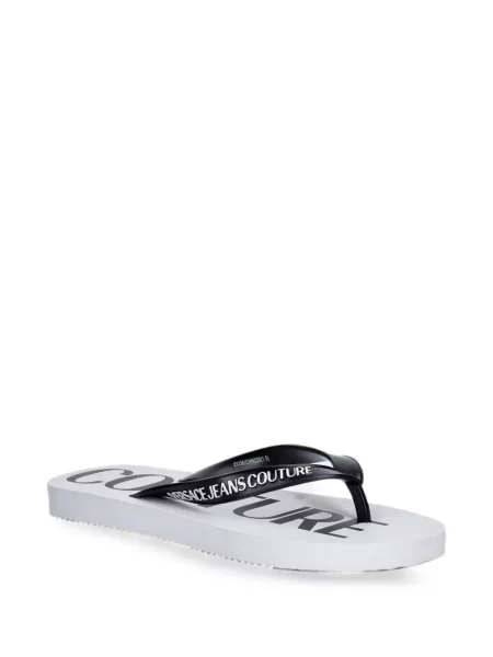 Șlapi Versace Jeans Couture cu imagine negru