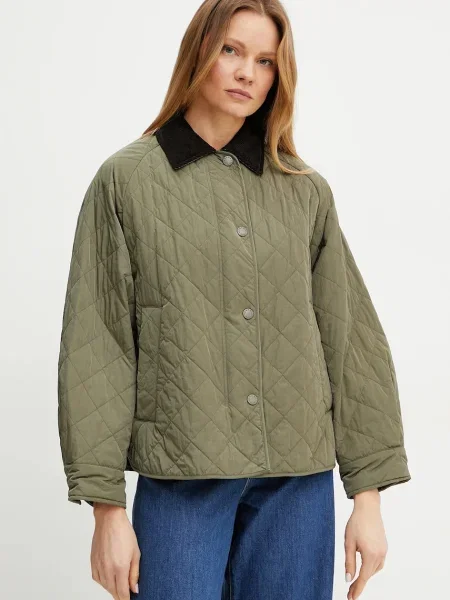 Яке с вълна Weekend Max Mara преходен модел с уголемена кройка зелено