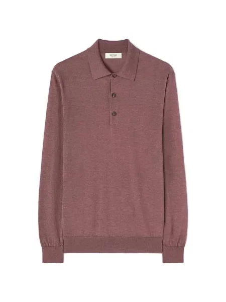 Lung tricou polo Retori roz