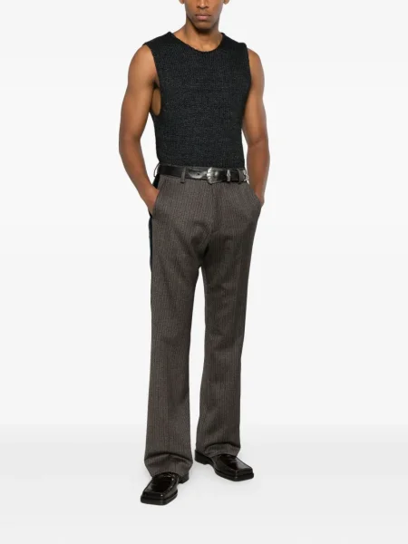 Pantaloni Wales Bonner cu dungi gri