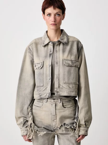 Rick Owens DRKSHDW geacă de blugi pentru femei din