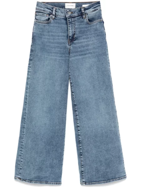 Pantaloni palazzo Frame albastru