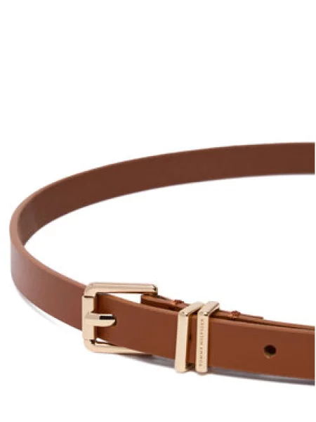 TOMMY HILFIGER Opasky koňaková / zlatá hnedá