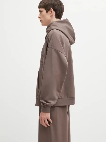 Bluza z kapturem Puma z kapturem brązowa