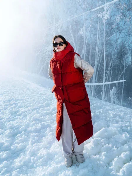 Пуховик FloveTouch бордовий