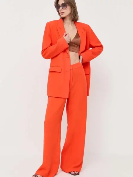 Піджак Notes du Nord однобортний однотонна помаранчевий