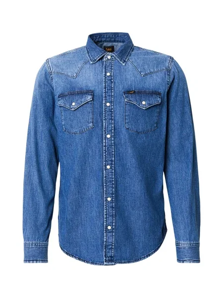 Lee Cămașă REGULAR WESTERN denim albastru