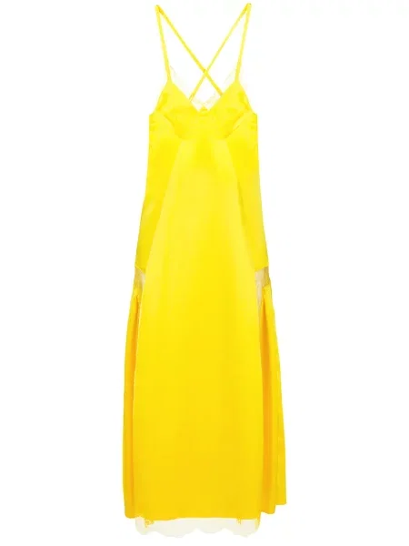 Rochie midi Off-white din dantelă alb