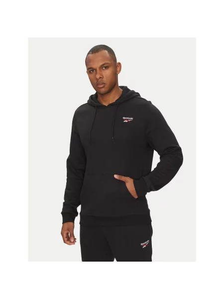 Reebok Majica dugih rukava Identhlty Small Logo crna