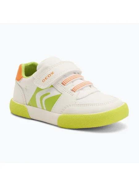 Geox Gisli fehér/fluo zöld gyermek cipő. Méret: 22 EU fehér