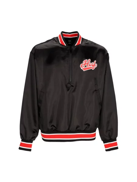 Satynowy kurtka bomber Huf czarny