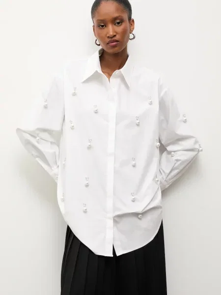 Классическая ошейниковый рубашка Answear.lab белая