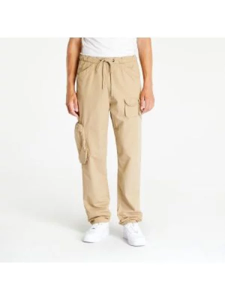 Kalhoty Urban Classics Asymetric Pants Unionbeige béžové