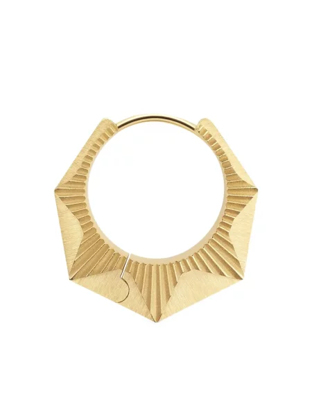 Cercei Marie Lichtenberg cu imprimeu geometric auriu