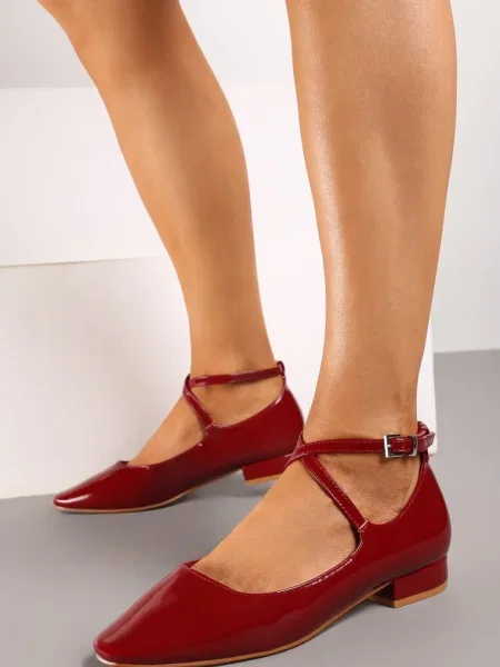 Pantofi cu toc Inny clasici bordo