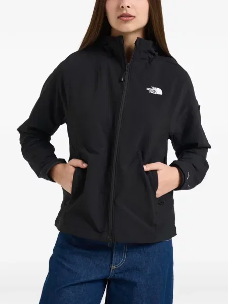 Geacă The North Face cu glugă negru