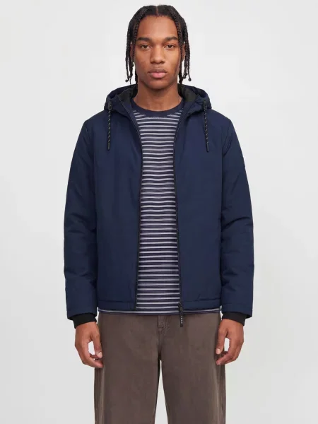 JACK & JONES Geacă de primăvară-toamnă JCOFUSION bleumarin