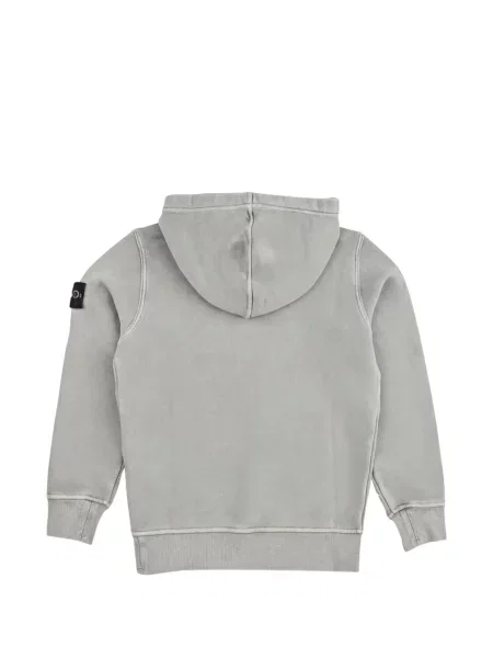 Dětska mikina s kapucí Stone Island šedá