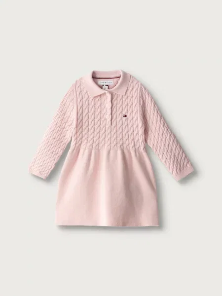 Tommy Hilfiger svetrové šaty ružová