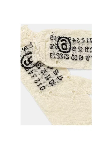 Maison Margiela rękawiczki wełniane beżowy