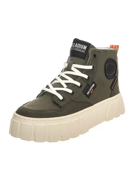 Botki Palladium skórzane zielone