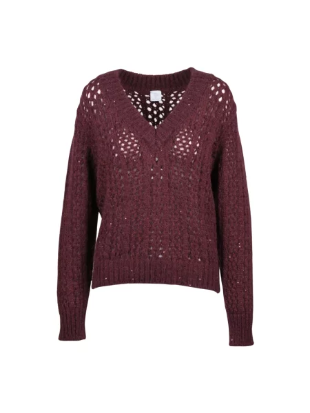 Sweter Eleventy wełniany fioletowy