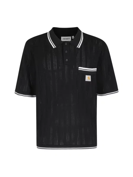 Koszulka polo Carhartt Wip czarna